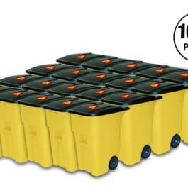 1,000 PERSON SURVIVAL KIT IN ROLLING BIN